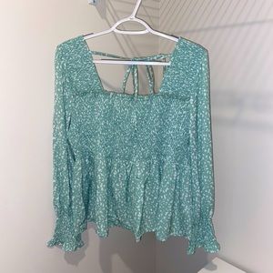 Pink Lily Mint Blouse